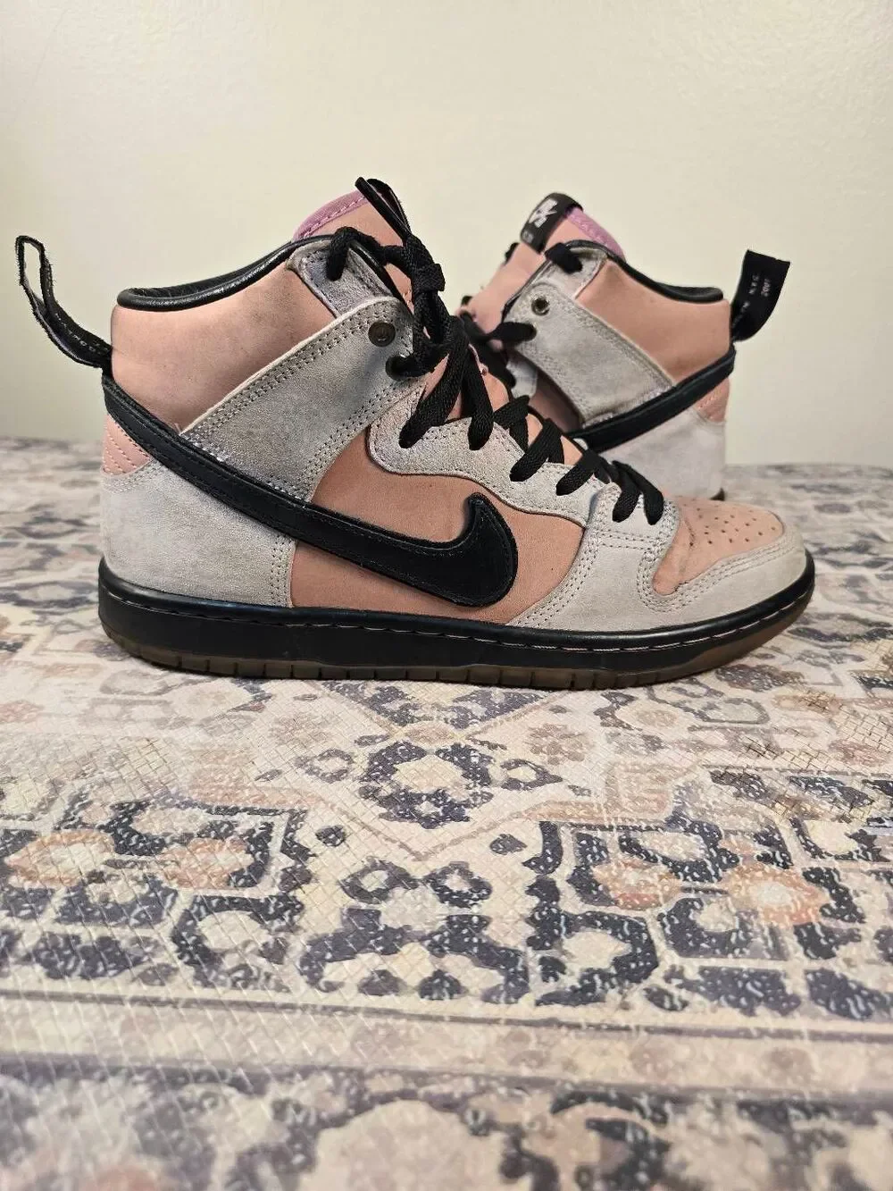 KCDC Brooklyn Skateshop Nike Dunk SB High 20th Anniversary Pink Men's Size 8.5